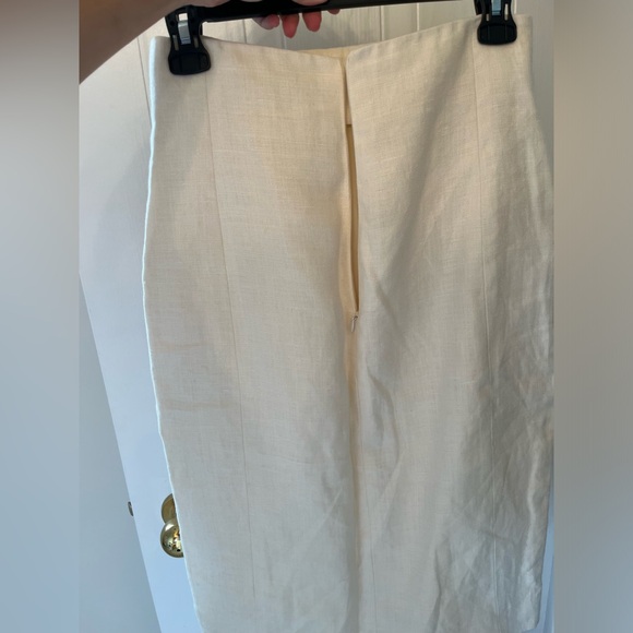 Natural Linen Skirt - Picture 4 of 11
